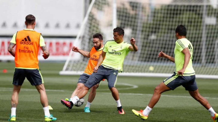 último entrenamiento en España